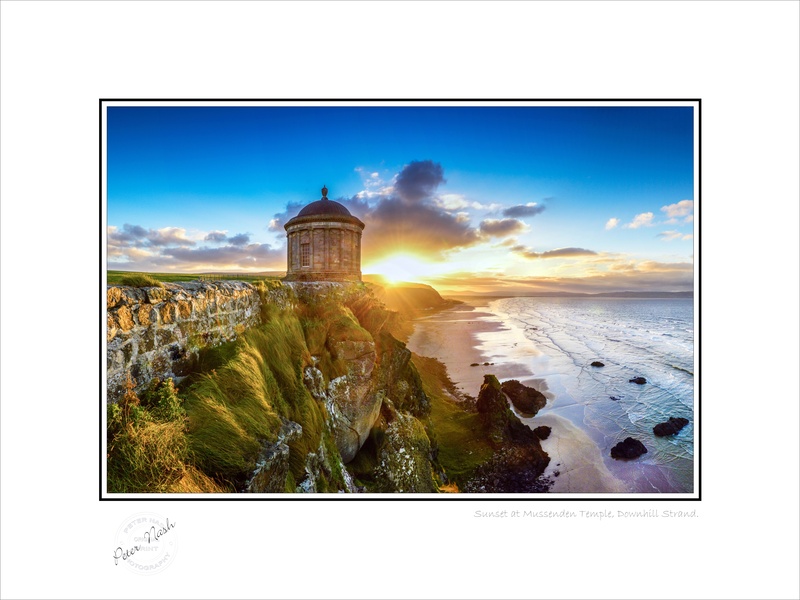 2013-065C Sunset at Mussenden Temple Downhill Strand - Co. Derry/Londonderry
