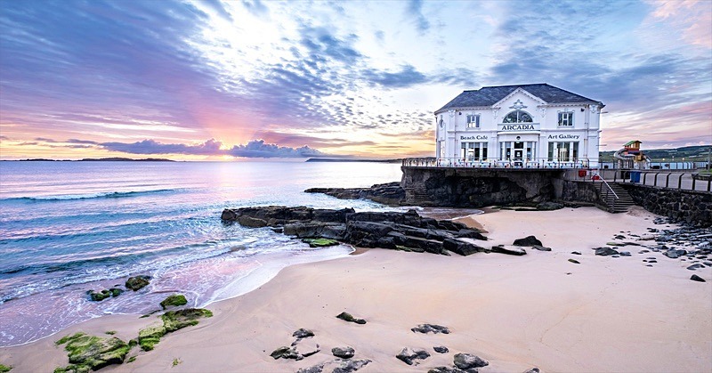 05 30x60 Canvas 2020-229C Sunrise at the Arcadia East Bay Portrush - 30X60 Inches