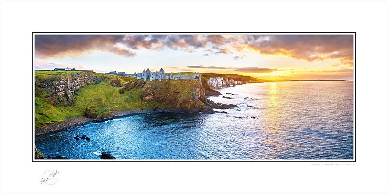 03 12x24 2021-193CP Sunset at Dunluce Castle Co Antrim - Co. Antrim