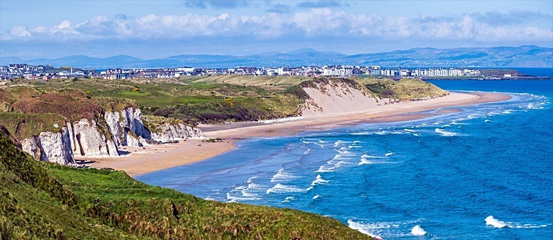 20x48 2020-142CP The White Rocks East Strand Portrush - Canvas