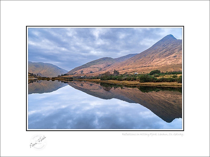 01 9x12 2022-063C Reflections on Killary Fjord Lenaun Co Galway - Galway