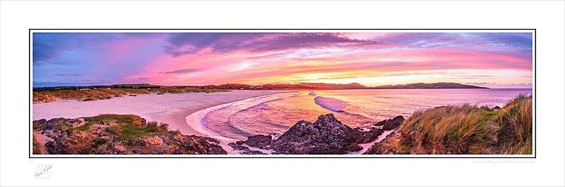 02 8x24 2020-500CP Sunset at Ballymastoker Beach Co Donegal - Donegal