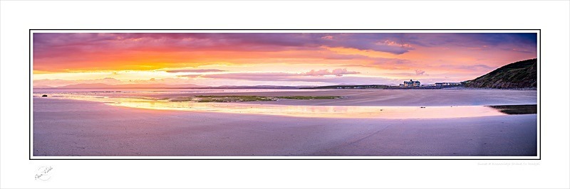 02 8x24 2021-612CP Sunset at Rossnowlagh Strand Co Donegal - Donegal