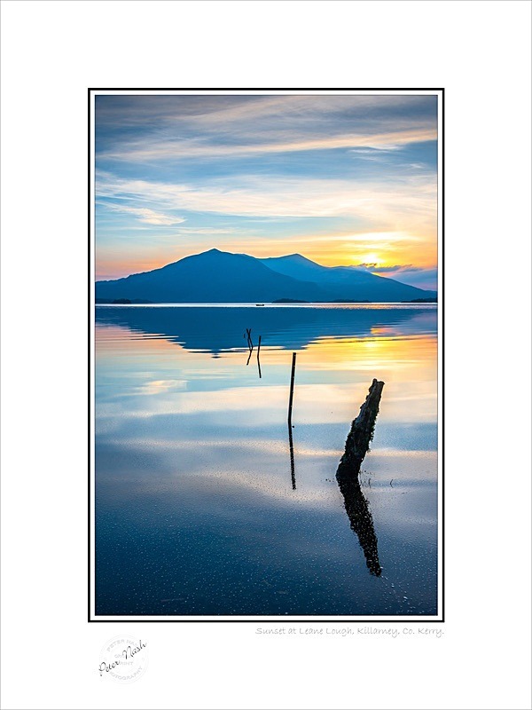 01 9x12 2022-432C Sunset at Leane Lough Killarney Co Kerry - Kerry
