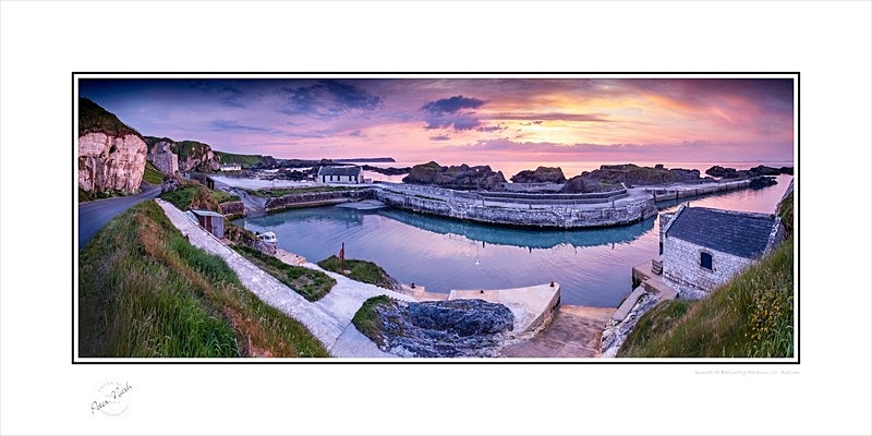 2020-171CP Sunset at Ballintoy Harbour Co Antrim - Co. Antrim
