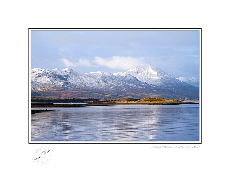 01 9x12 2018-028C Croagh Patrick in winter co Mayo - Mayo