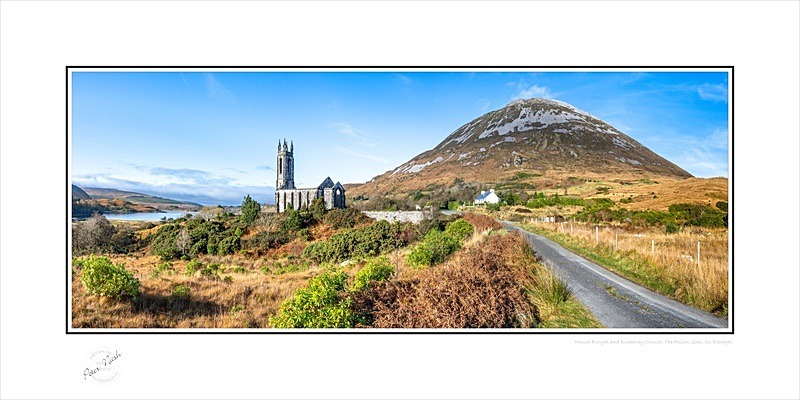 03 12x24 2024-263CP Mount Errigal and Dunlewey Church the Poison Glen  - Donegal