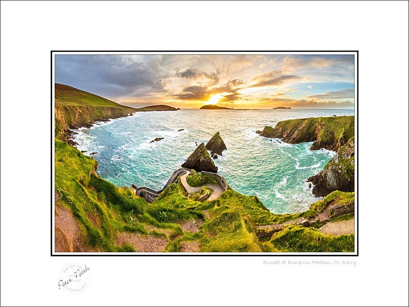 01 9x12 2023-752Cp Sunset at Dunquin Harbour Co Kerry - Kerry