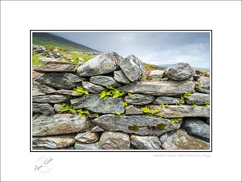 01 9x12 2021-492c Deserted Village Achill Island Co Mayo - Mayo