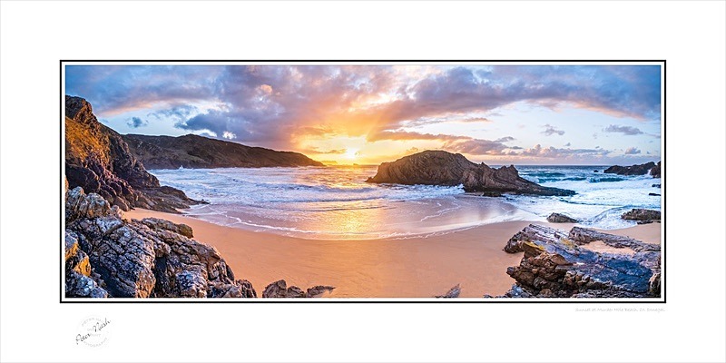 03 12x24 2020-066CP Sunset at Murder Hole Beach Co Donegal - Donegal