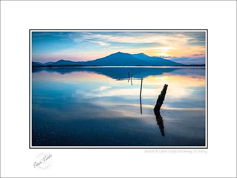 01 9x12 2022-433C sunset at Leane Lough Killarney Co Kerry - Kerry