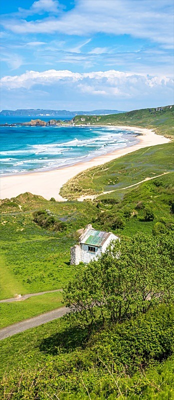 20x48 2024-143Cp White Park Beach Co Antrim - Canvas