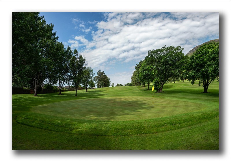 6th Longbank looking back - Alva Golf course