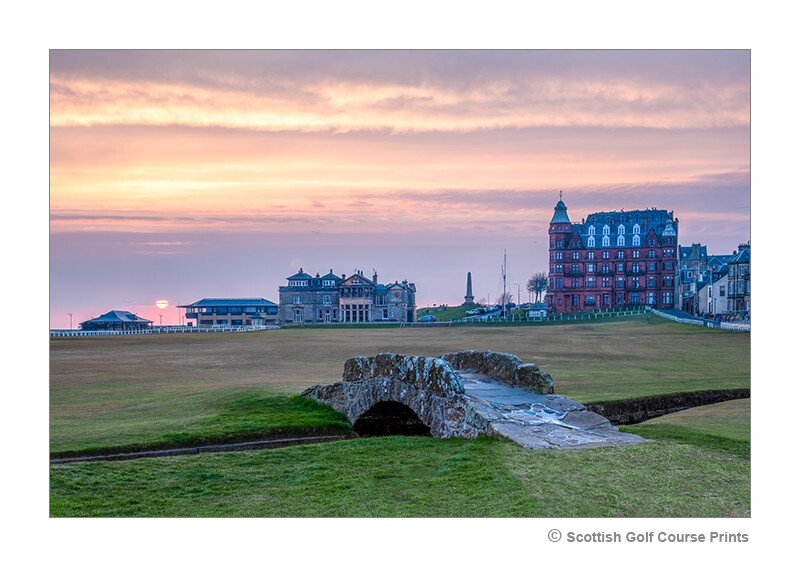 Swilken Bridge sunrise - St Andrews Old Course
