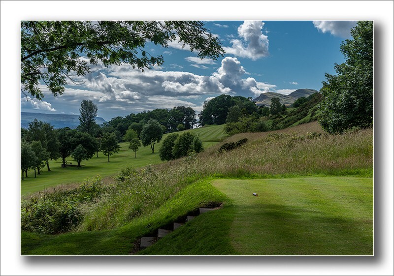8th - The Plateau tee view 377yard par 4 - Alva Golf course