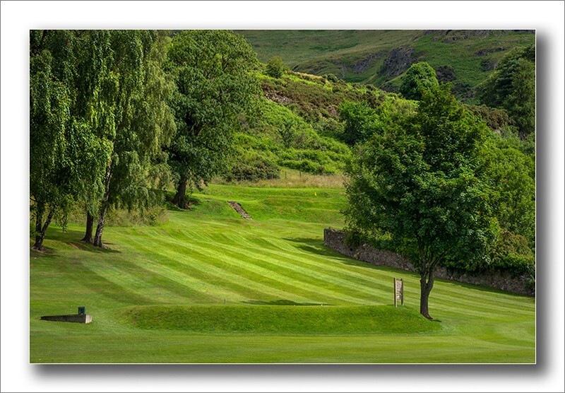 7th hole The Ashes close up - Alva Golf course