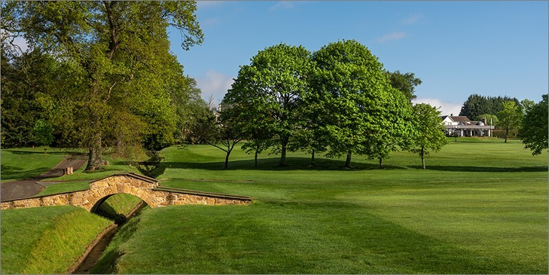 Neil Shillinglaw memorial bridge on the 10th hole - Glencourse Golf Course