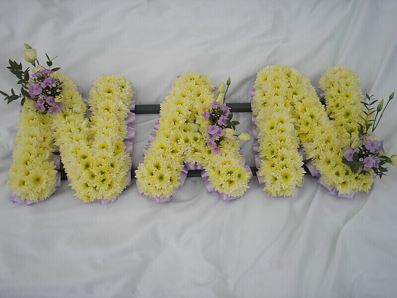 27 - Letters - Nan - Funeral and Remembrance Flowers