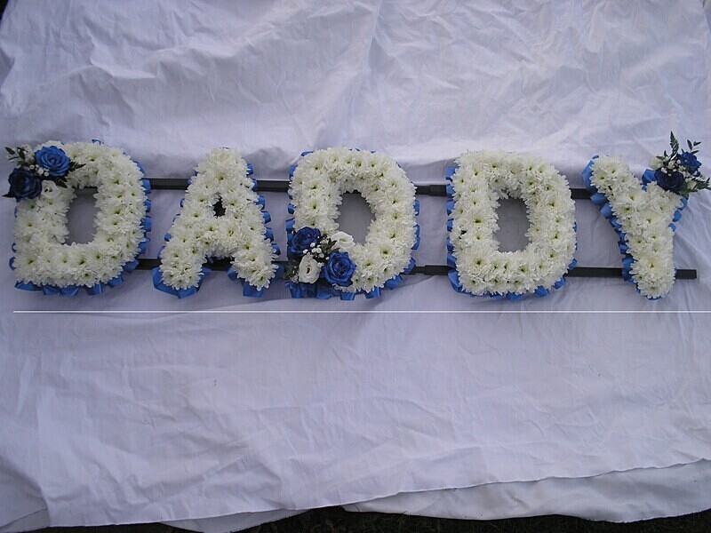 20 - Letters - Daddy - Funeral and Remembrance Flowers