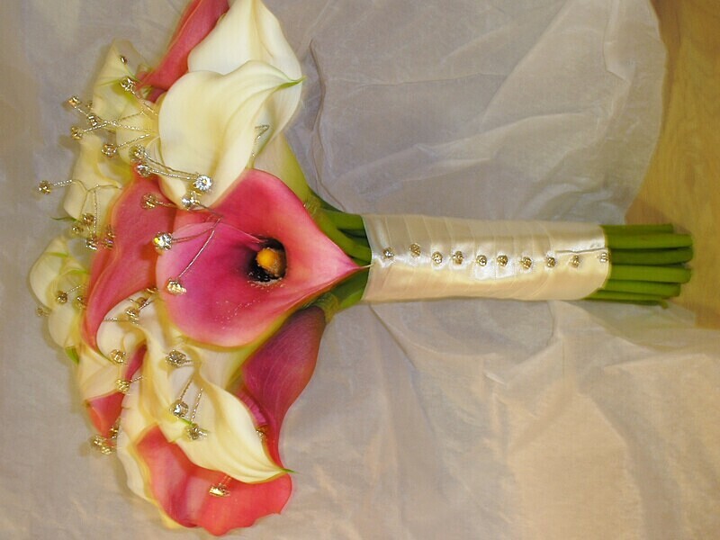 Pink and white cala lillies - 7 - Bouquets