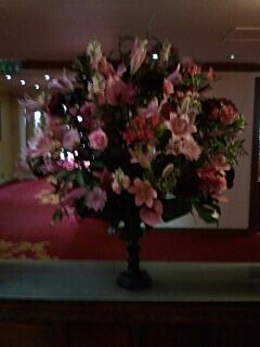 2 -Pink large hotel display - Corporate and Event Flowers