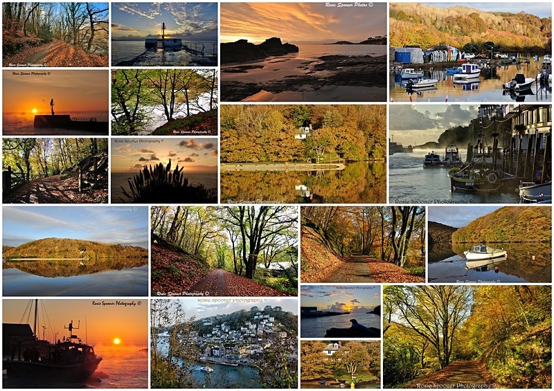 Autumn in Looe collage - Christmas and Autumn