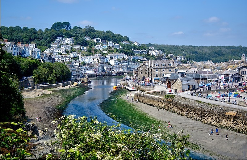 Looking up river from Hannafore - Photos of Looe