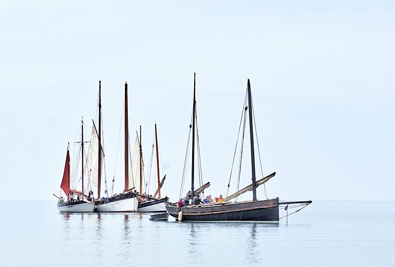 Hazy morning for the Lugger Regatta - Photos of Looe