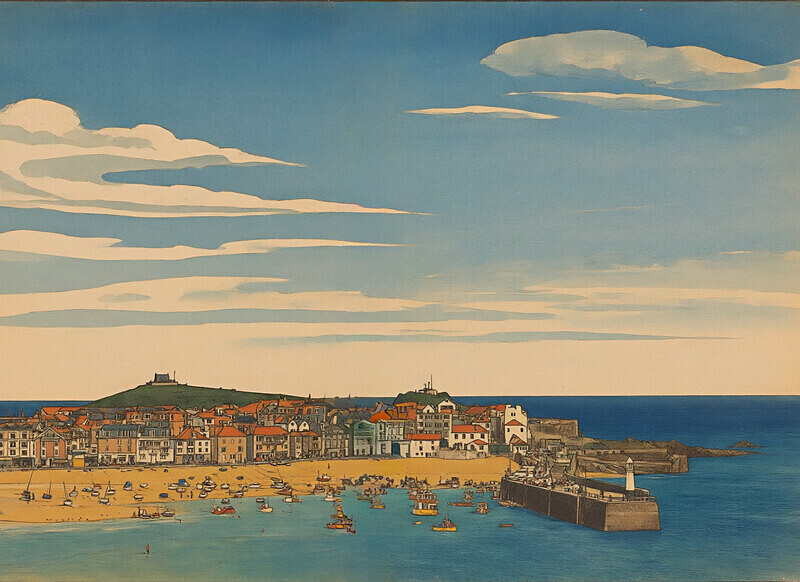 St Ives - large 1930s - Cornwall