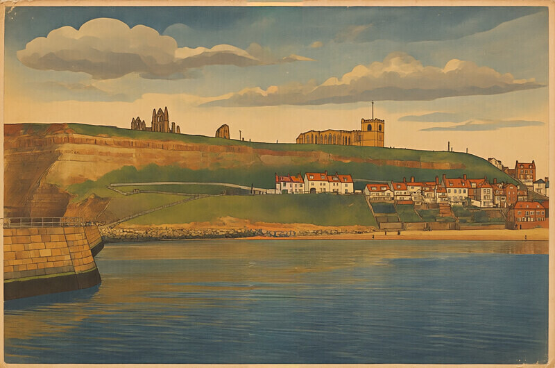 Whitby Abbey long view - Yorkshire