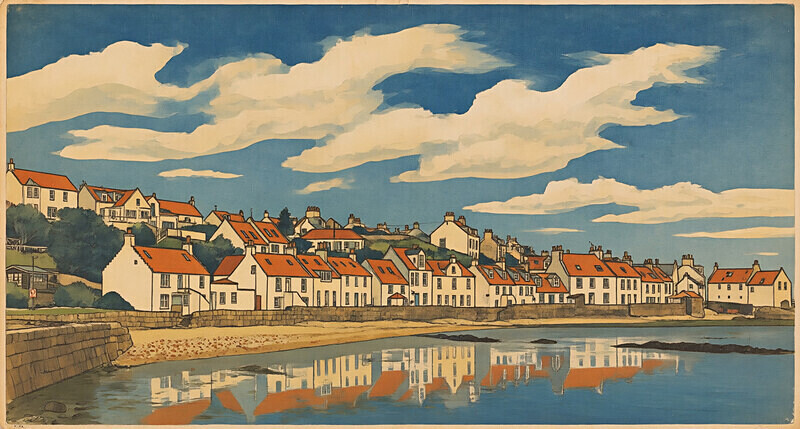 Pitenweem cottages at high tide - Pittenweem