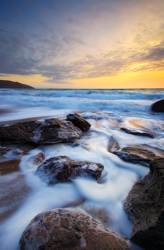 Silken Shoreline - Landscape (Vertical)