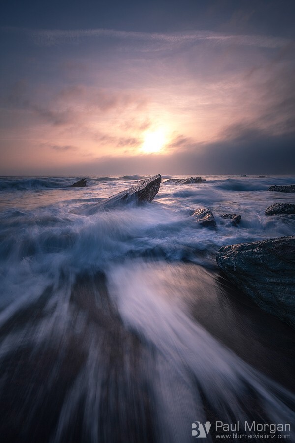 Coastal Collision II - Landscape (Vertical)