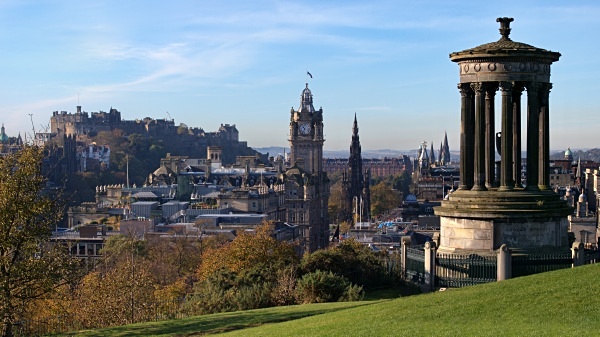 View of Edinburgh from Calton Hill, photographed by Roger Butterfield.