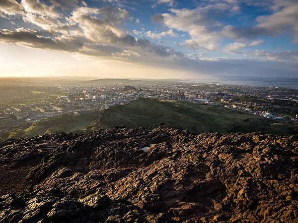 View from Arthur's Seat, photographed by Roger Butterfield.