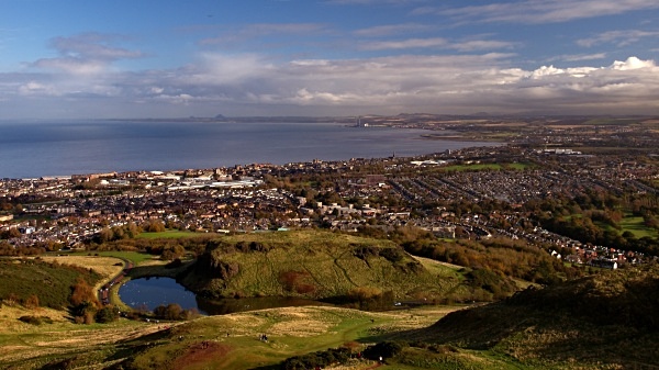 View from Arthur's Seat, photographed by Roger Butterfield.
