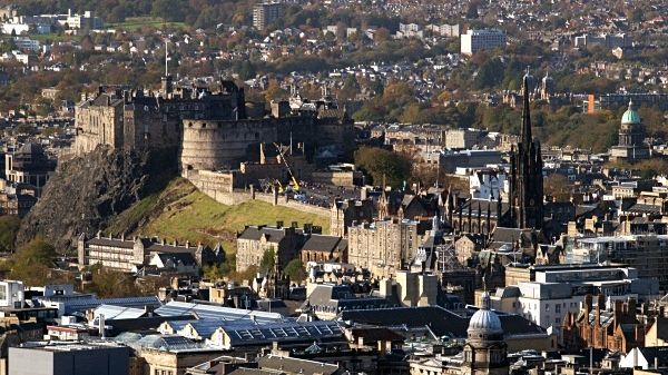 Edinburgh Castle, photographed by Roger Butterfield.