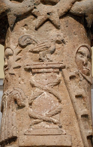 Front, shaft details - Basilica Museum, Guadalupe Cross