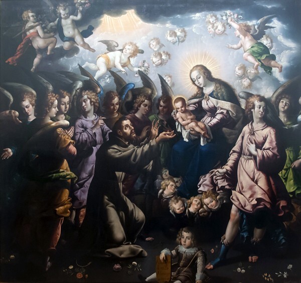 José Juárez, Apparition of the Virgin & Christ Child to St. Francis - Museo Nacional de Arte