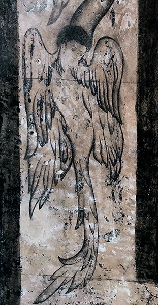 Upper cloister walk mural - San José