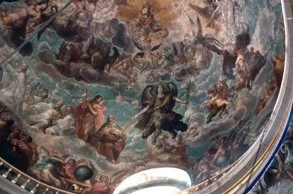 Altar de los Reyes, cupola detail, St. Gabriel - Catedral de la Inmaculada Concepción