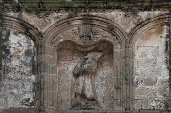 Porciúncula portal relief, Seraphic Vision - San Diego