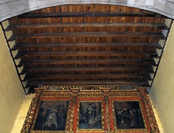 La Candelaria, sanctuary ceiling - San Felipe de los Alzati, Michoacán