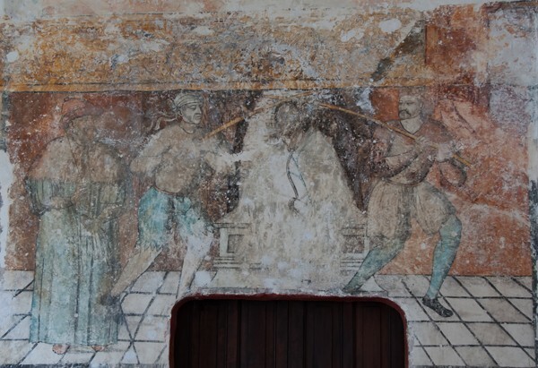 Convento mural, Flagellation - San Pedro Apóstol