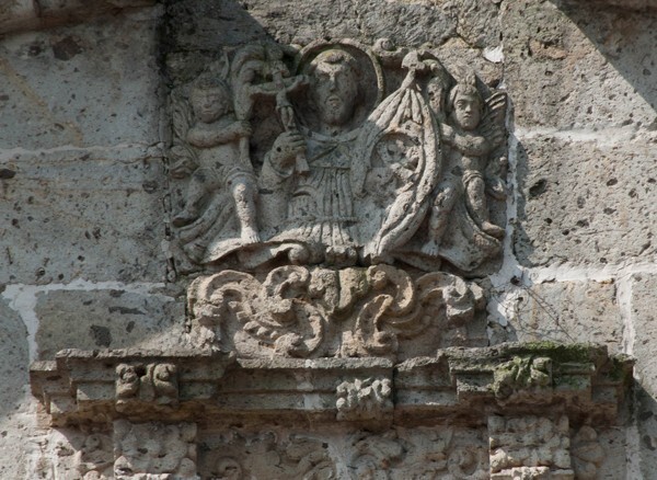 San Sebastián Analco, North side chapel, façade relief, St. Francis - San Sebastián Analco
