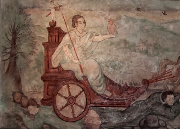 Trionfo del Amor, detail - Casa del Deán, Sala de los Triunfos