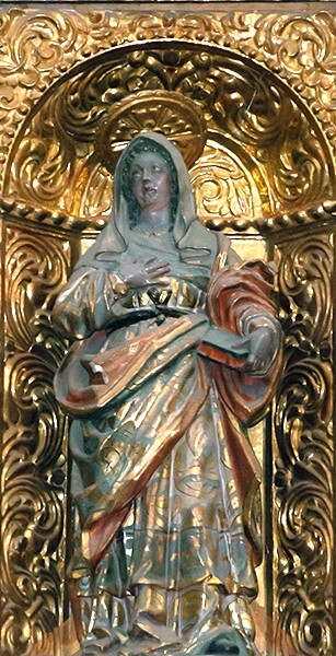 San Luis Obispo, high altar, lower tier, St. Anne - Tlalmanalco, México