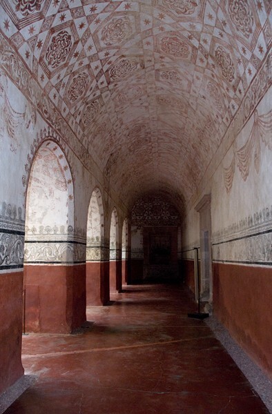 Lower cloister walk - Cloister, convento, capilla abierta & posas, atrial cross