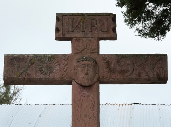 Santiago, atrial cross, front crossing - Chapatongo, Hidalgo