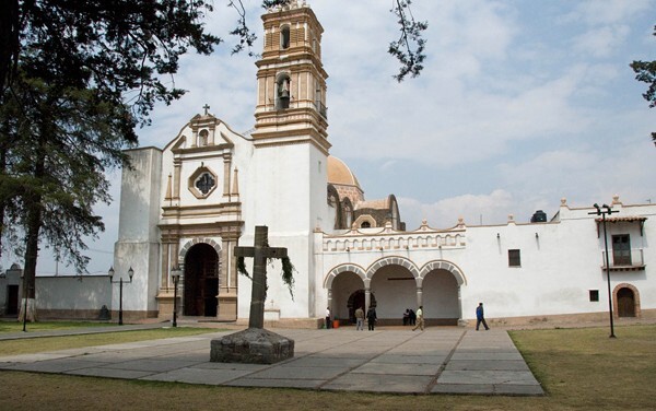 Façade, bell-tower & portería - Santuario de Nuestra Señora de Los Angeles